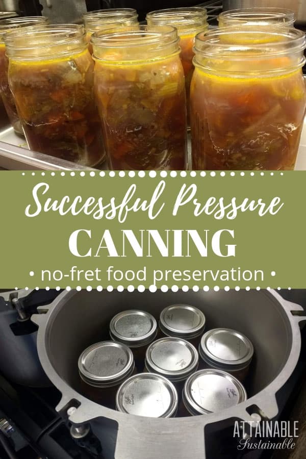 Pressure canning can seem intimidating when you are just learning to preserve food at home. These tips will help you confidently use your pressure canner. 汤罐,顶部,满罐中的压力罐头制造商,底部